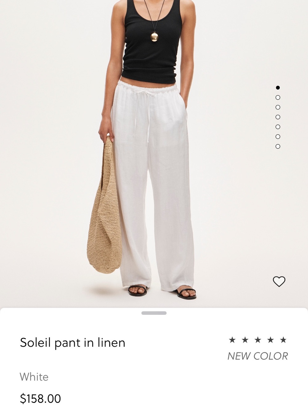 J. Crew White Linen Wide-Leg Pants fully lined.